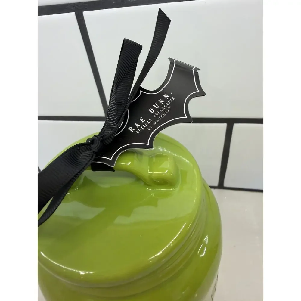Rae Dunn EEK! Green Halloween Baby Canister NEW!! 🦇🎃